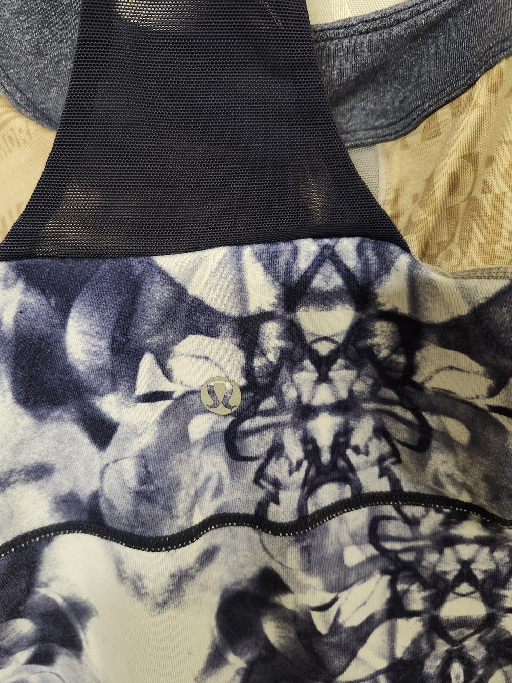 Lululemon Women's Purple Tie-Dye Tank Top